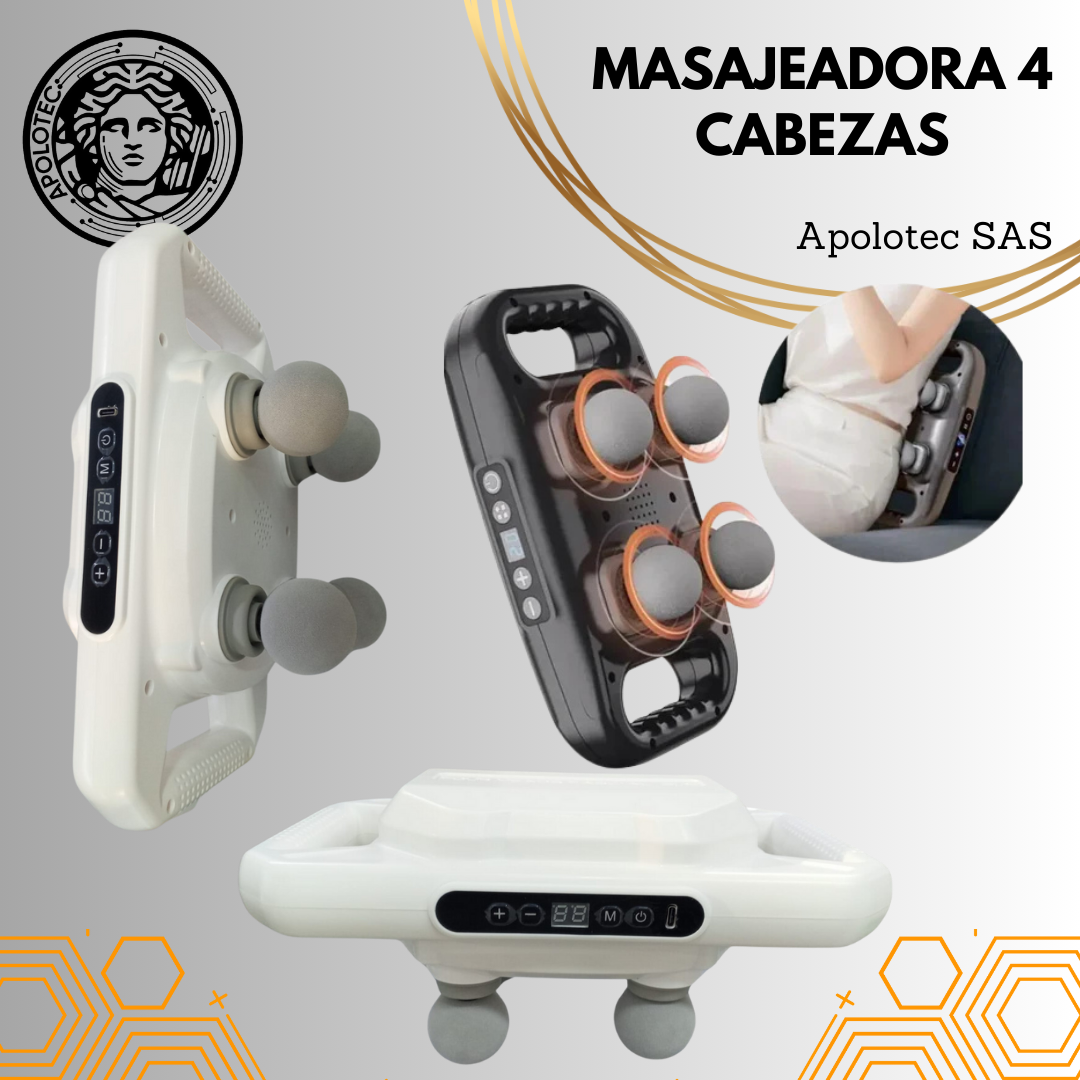 Pistola de cuatro cabezales